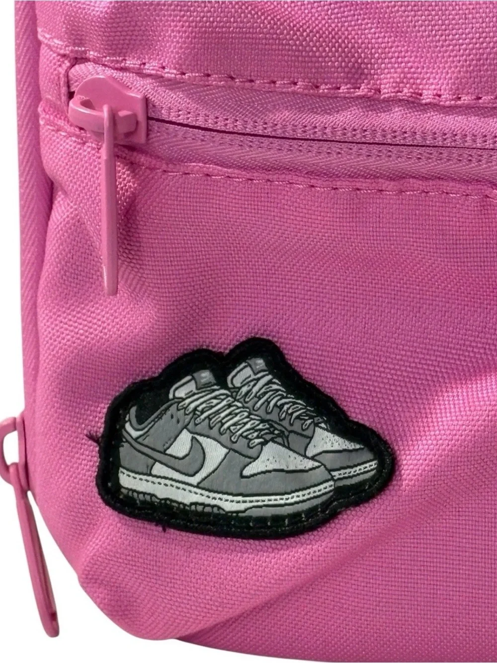 Nike Pink Insulated Lunch Bag with Fun Patches